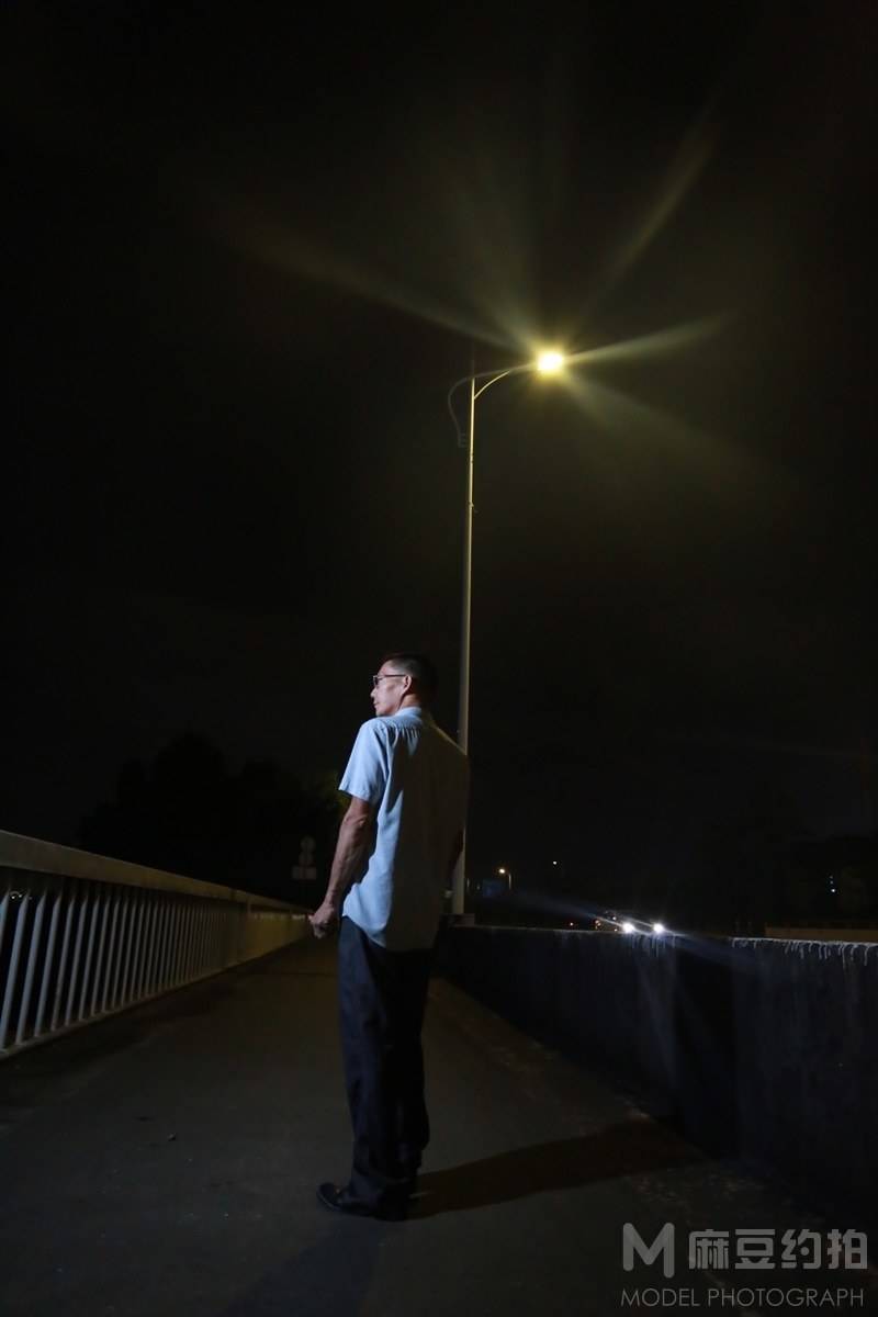 夜景模特
