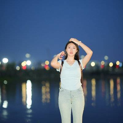 夜景模特