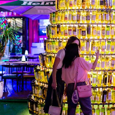 夜景模特