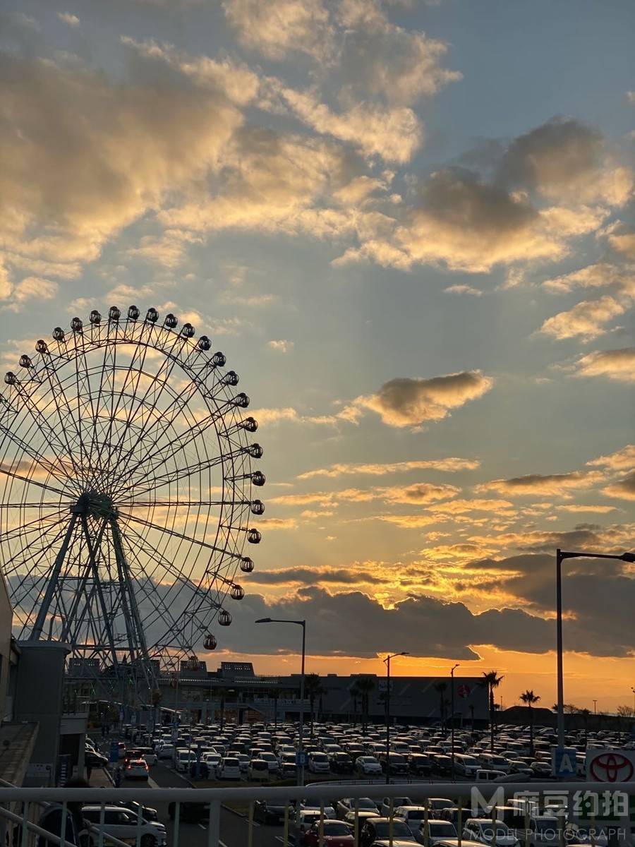 夜景模特