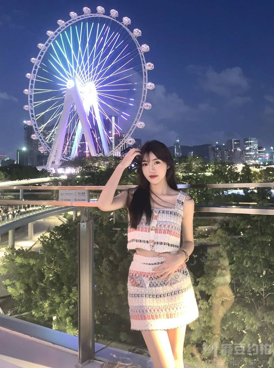 夜景模特