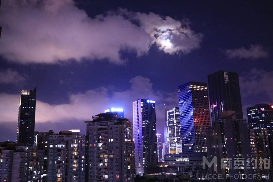 夜景模特