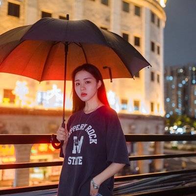 夜景模特