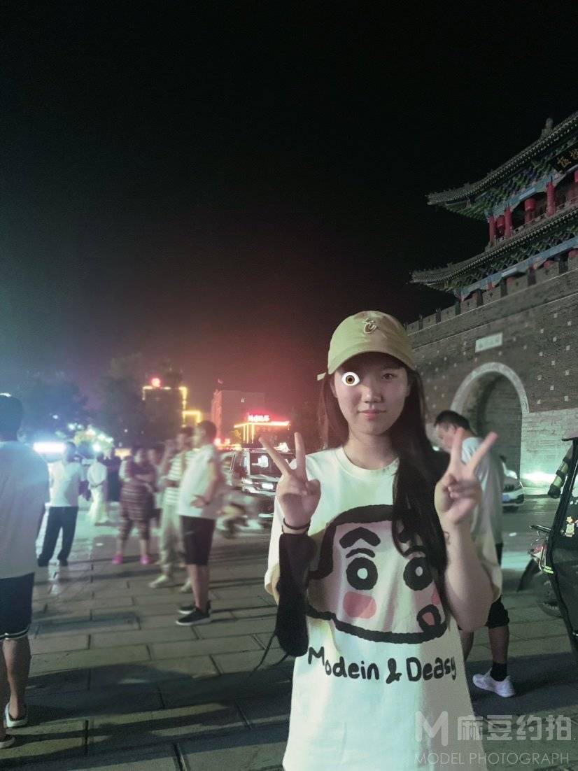 夜景模特