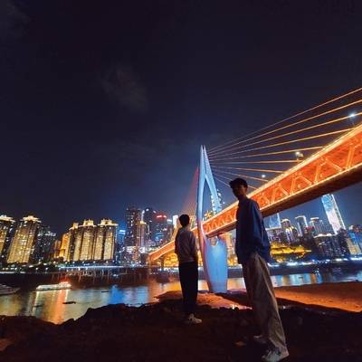 夜景模特