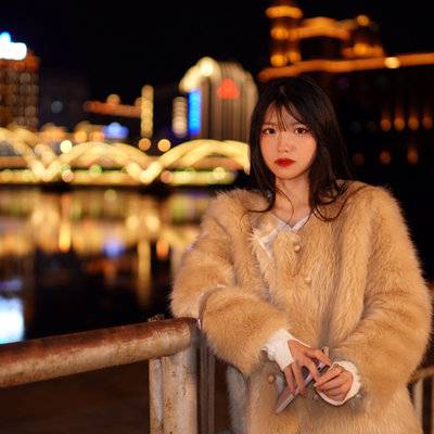 夜景模特