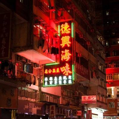 夜景模特