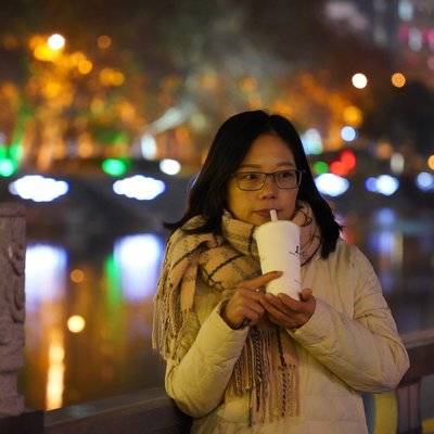 夜景模特