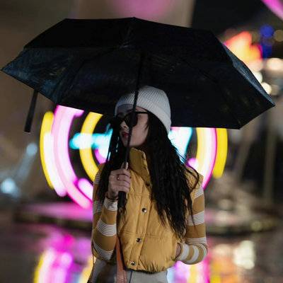 夜景模特