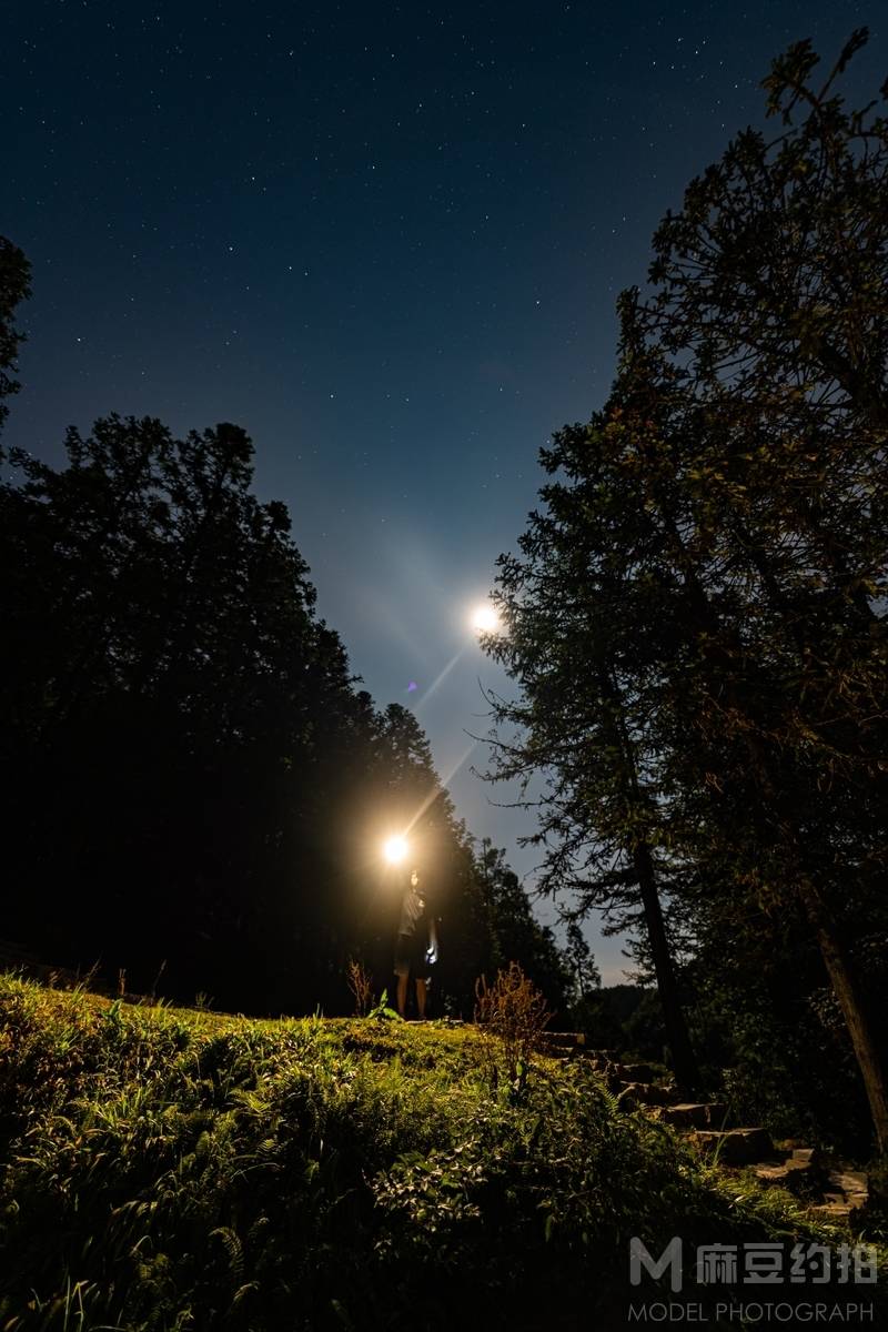 夜景模特