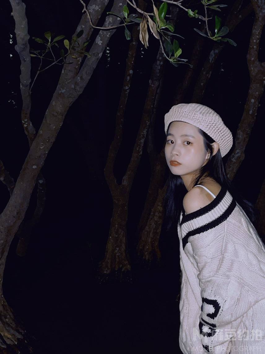 夜景模特
