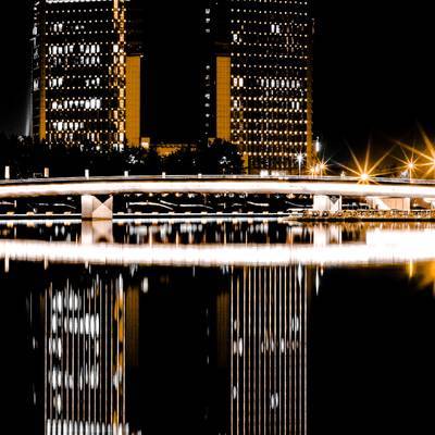夜景模特