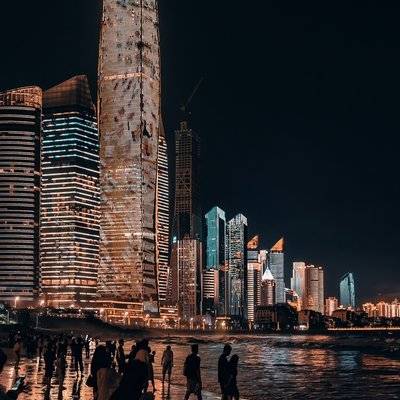 夜景模特