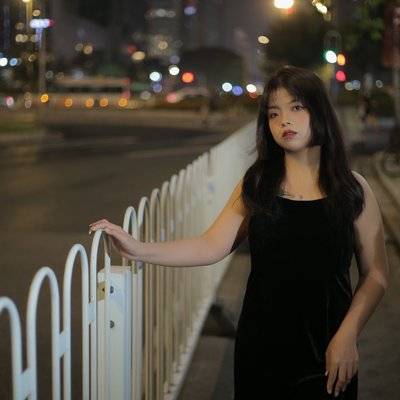 夜景模特