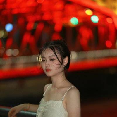 夜景模特