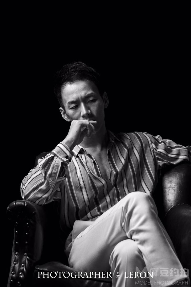 黑白模特