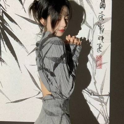 黑白模特