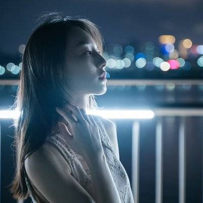 夜景模特