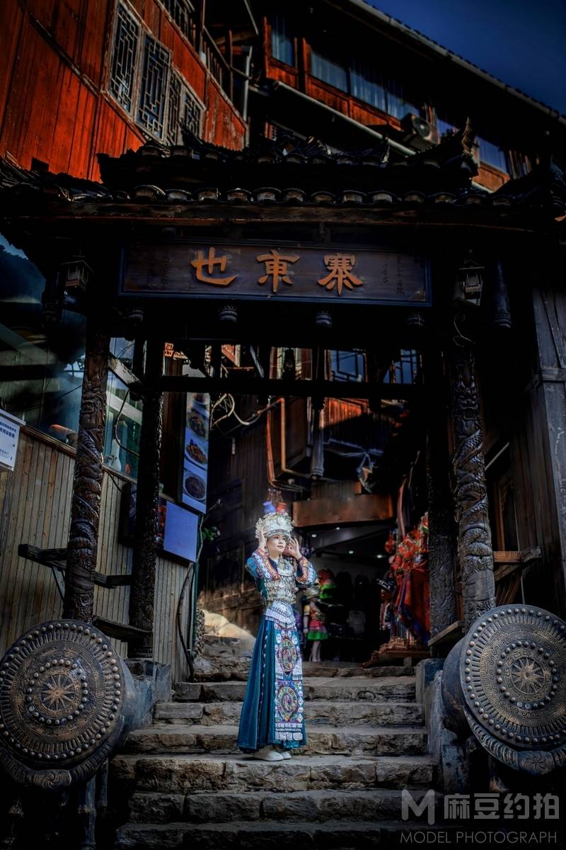 夜景模特