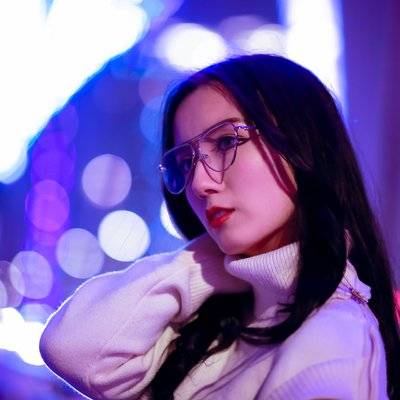 夜景模特