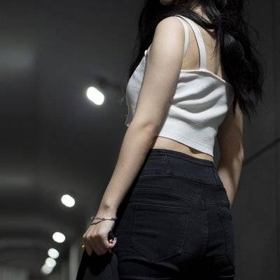 黑白模特