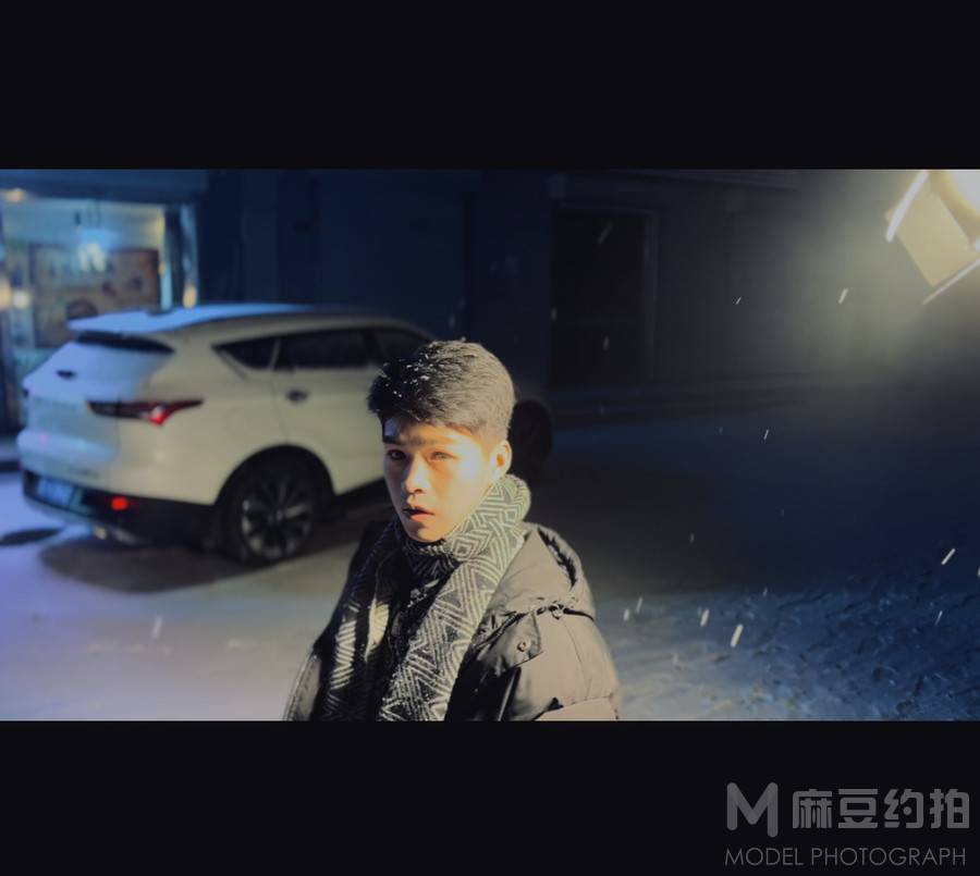 夜景模特