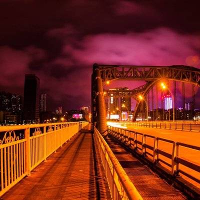 夜景模特