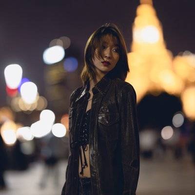 夜景模特