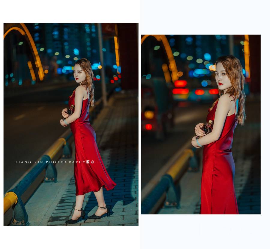 夜景模特
