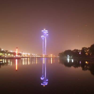 夜景模特