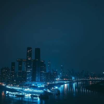 夜景模特