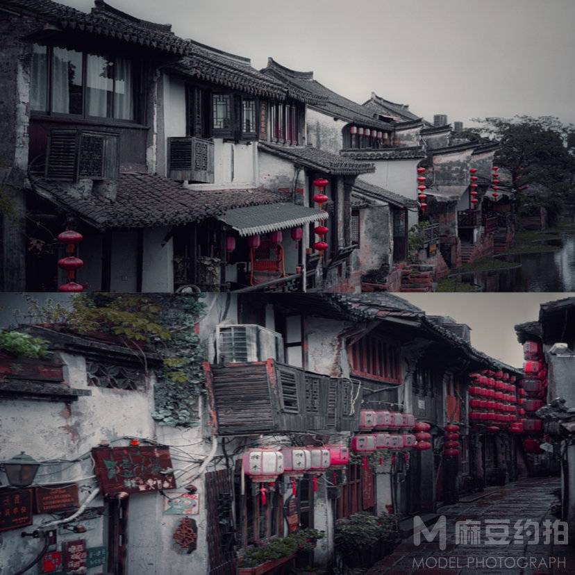 夜景模特