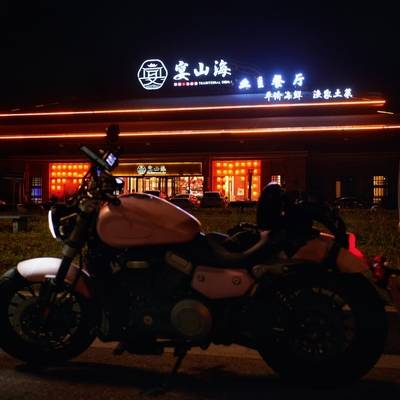 夜景模特