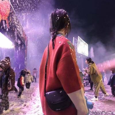 夜景模特