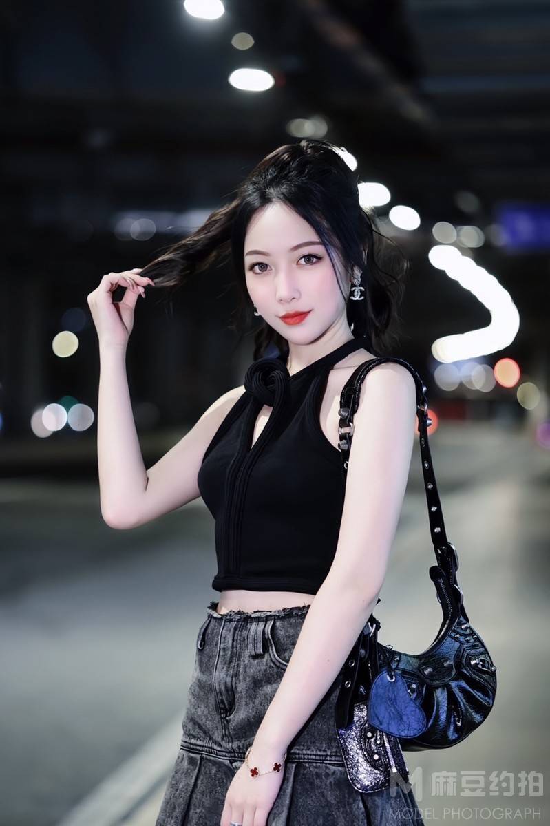 夜景模特