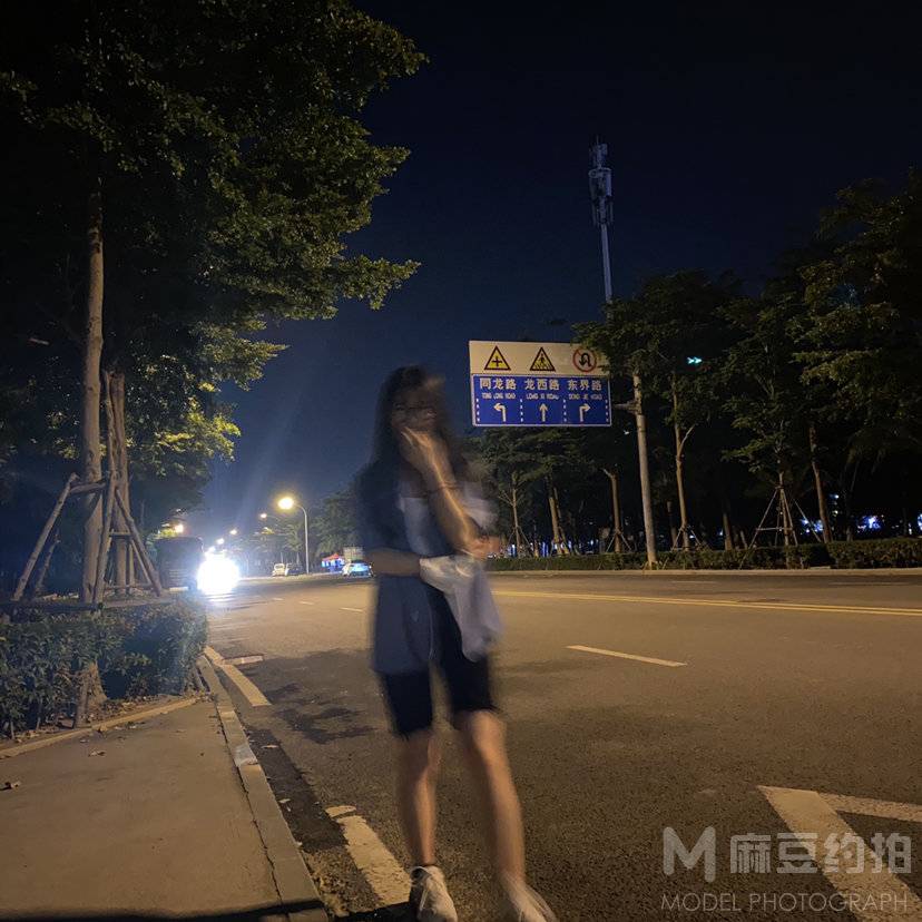 夜景模特