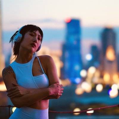 夜景模特