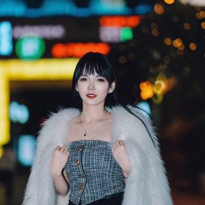 夜景模特