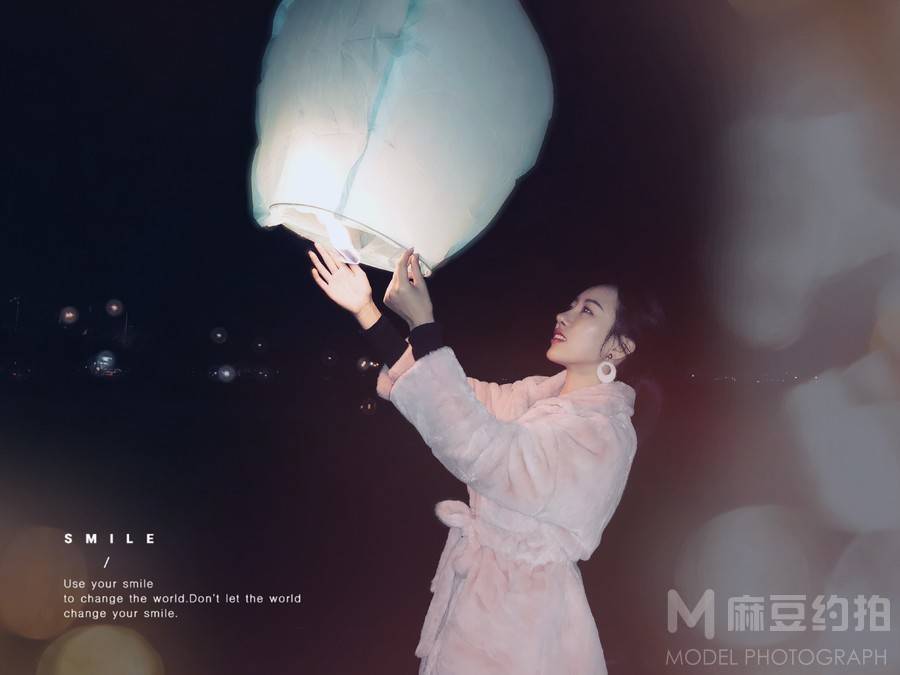夜景模特