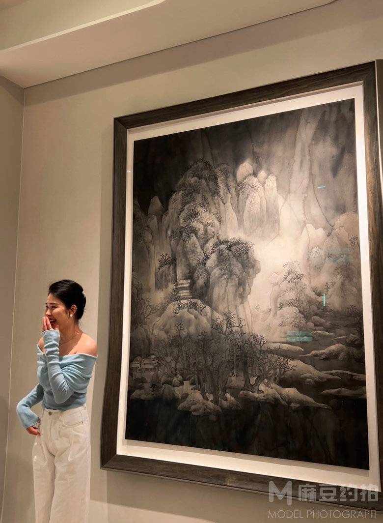 夜景模特