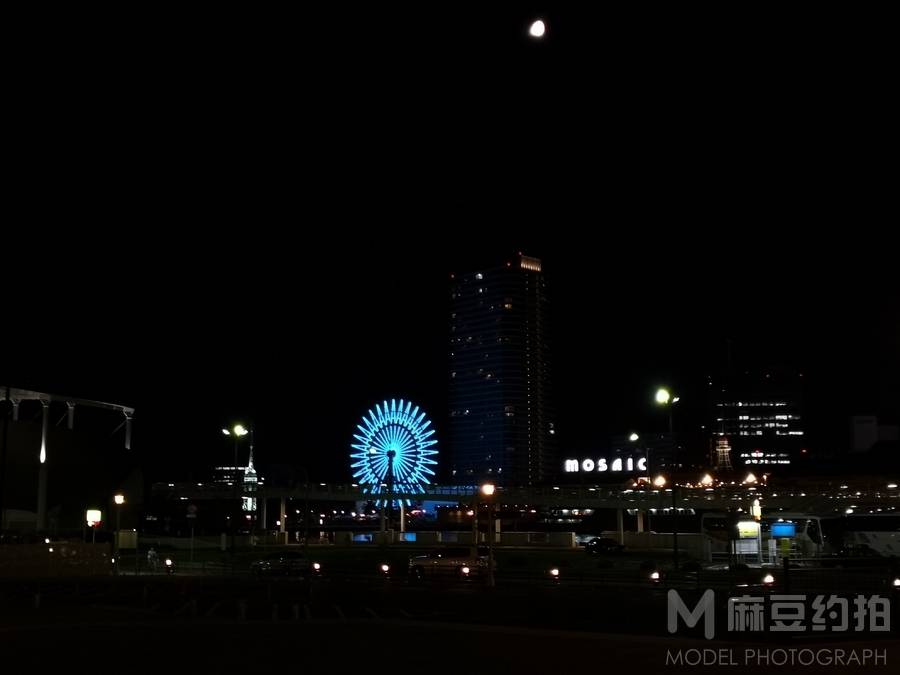 夜景模特