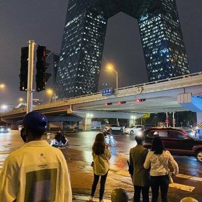 夜景模特