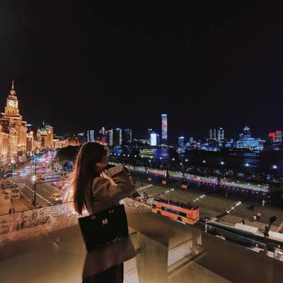 夜景模特