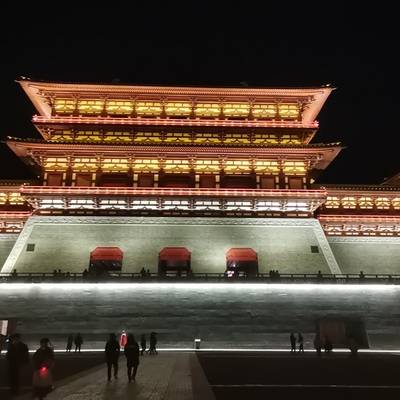 夜景模特