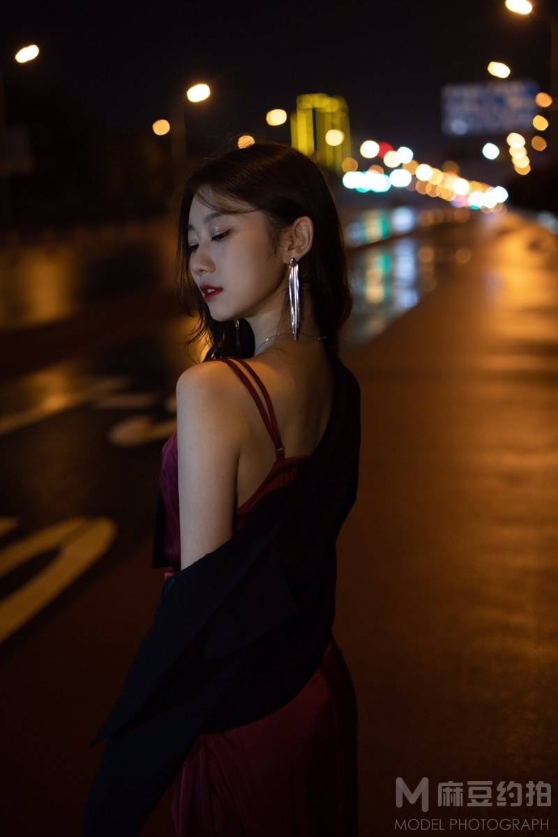 夜景模特