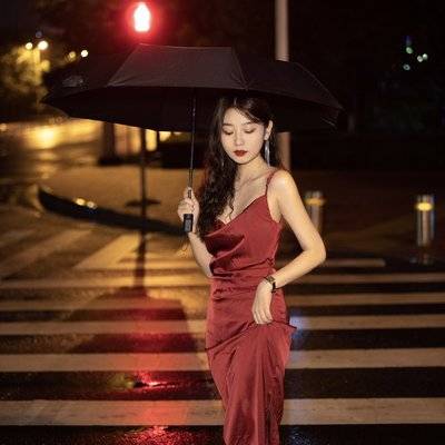夜景模特
