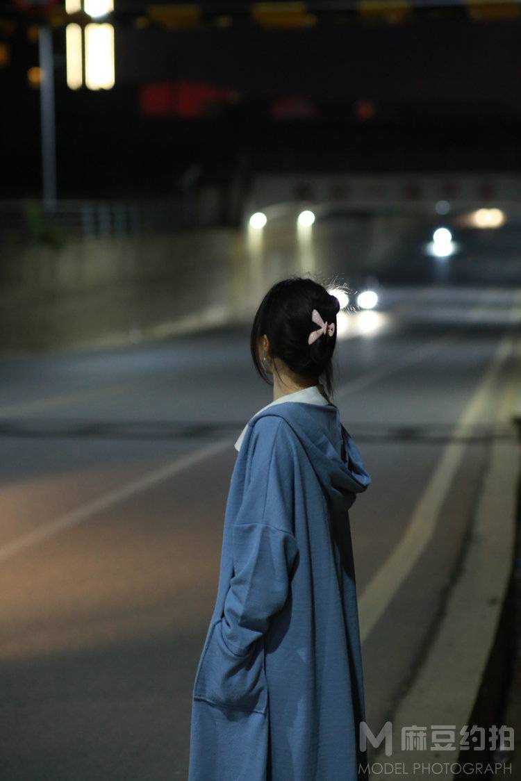 夜景模特
