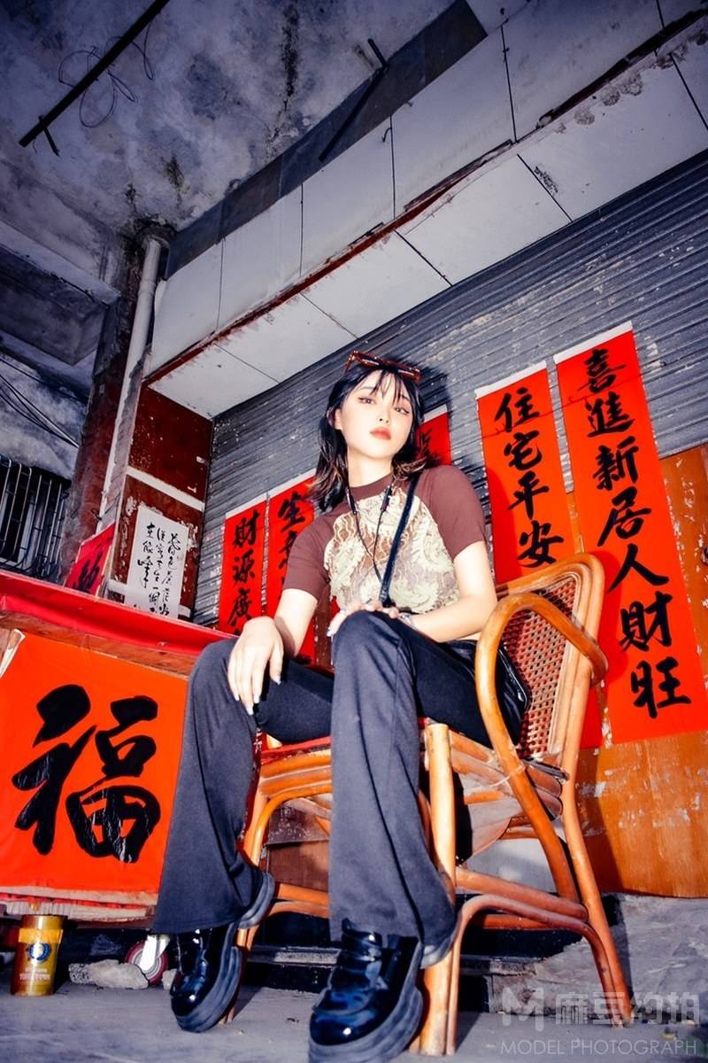 夜景模特