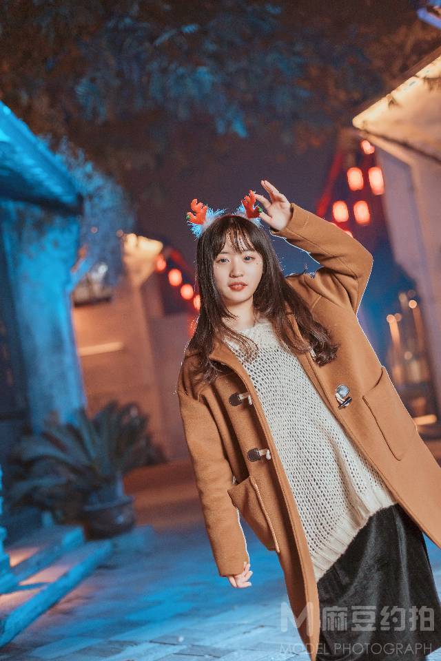 夜景模特