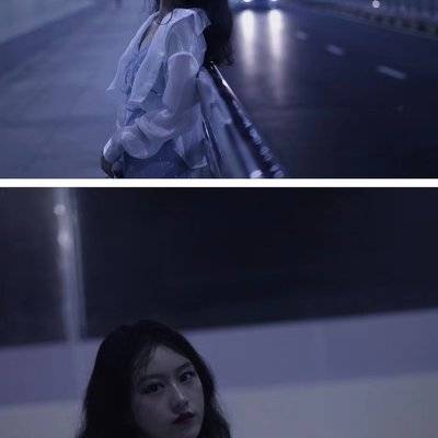 夜景模特